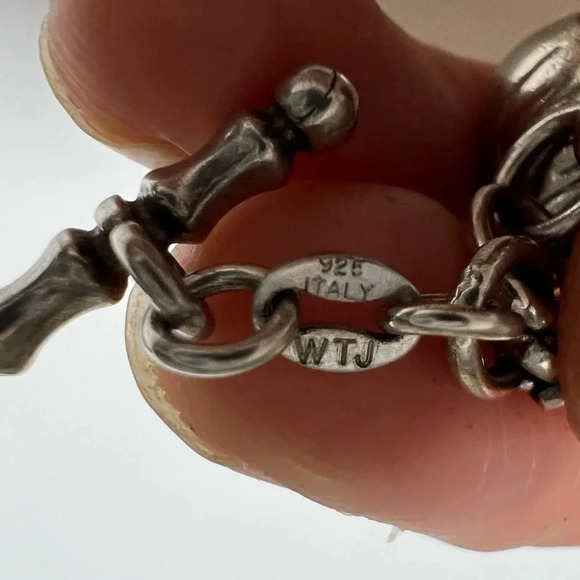 HERSHEY'S KISSES Bracelet Italian 925 Sterling Silver - Picture 5 of 8